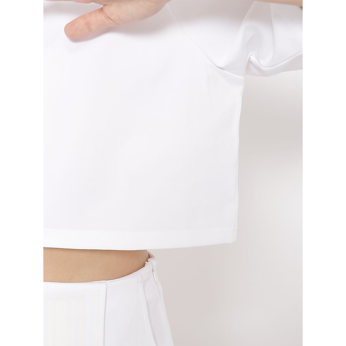 テックスムース フレアクロップトモックネックLADIES