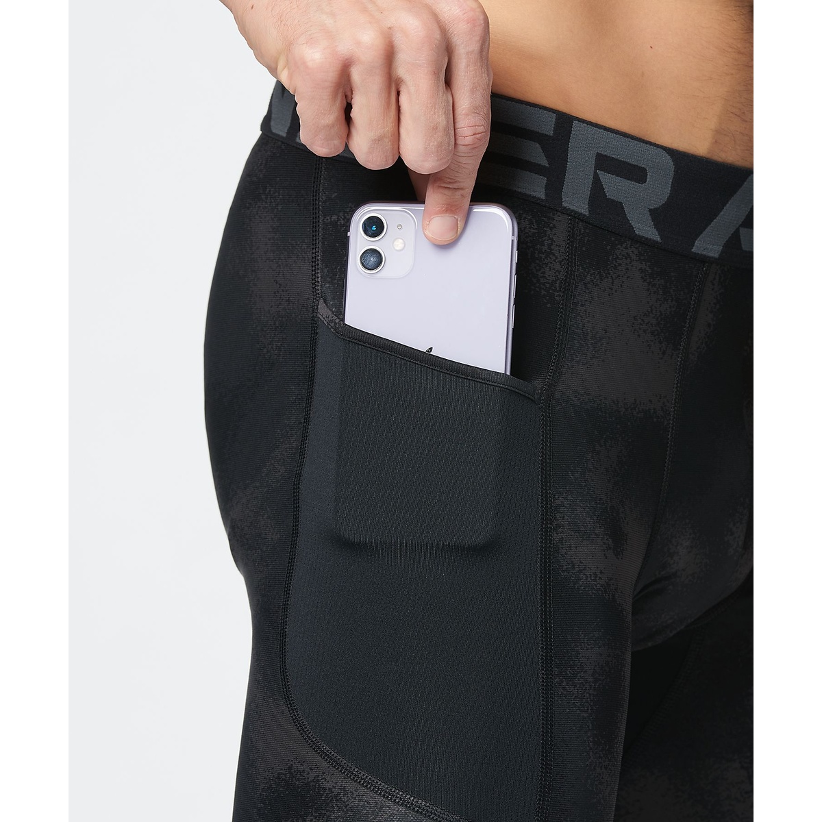 UA HG Armour Printed Lg Sts