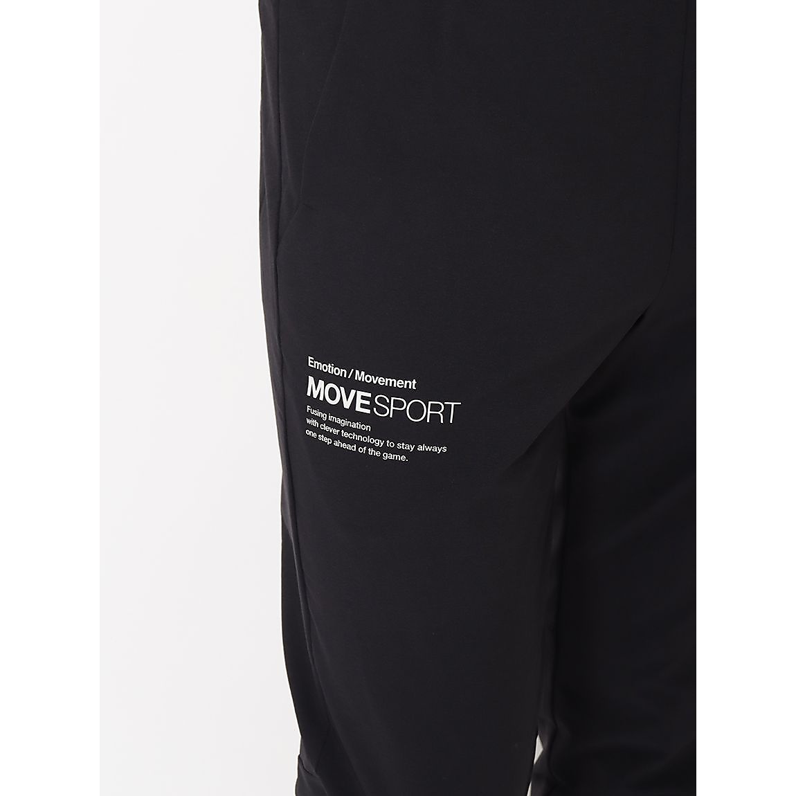 AIRY TRANSFER スパンライク オーセンティックロゴ テーパードパンツ