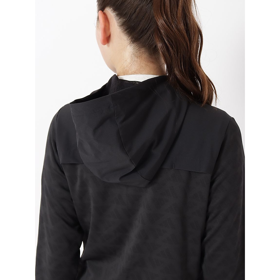 ファブリックミックスストレッチ フーディー