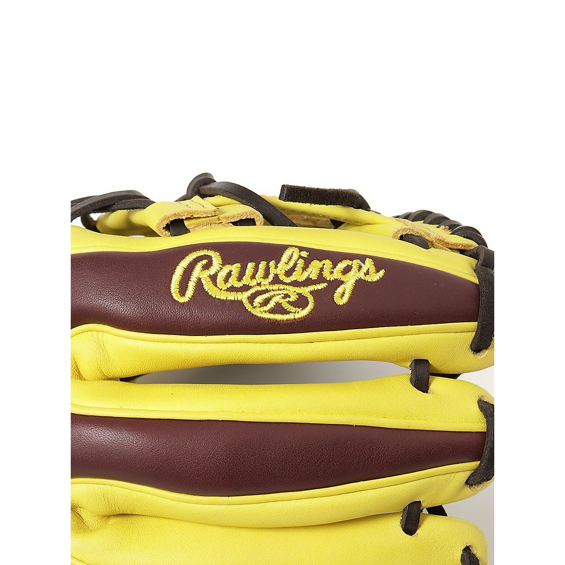 軟式 HOH MLB COLOR SYNC(エイチオーエイチエムエルビーカラーシンク)N54G-チョコ/イエロー