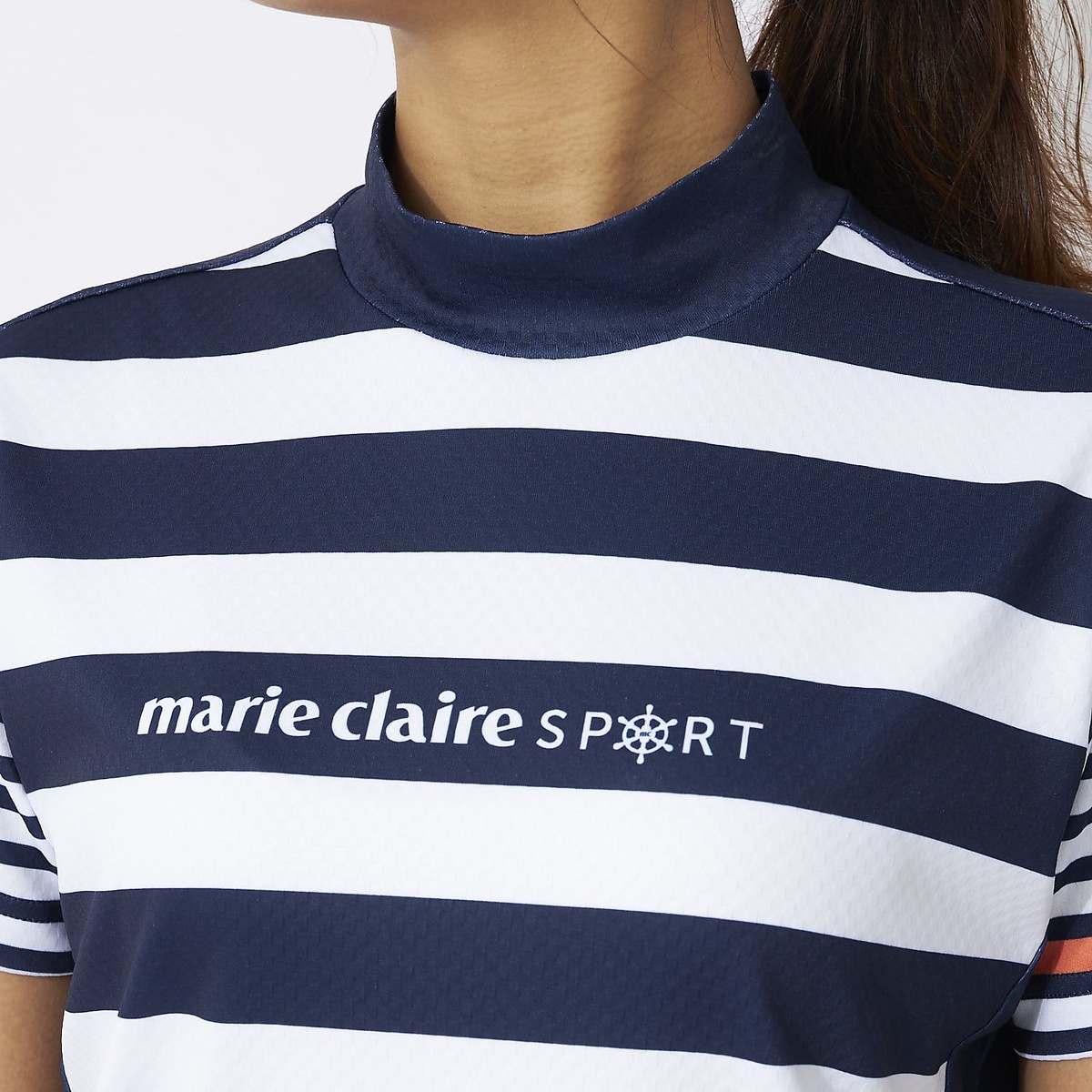 マリ.クレールハンソデ シャツ ガラ