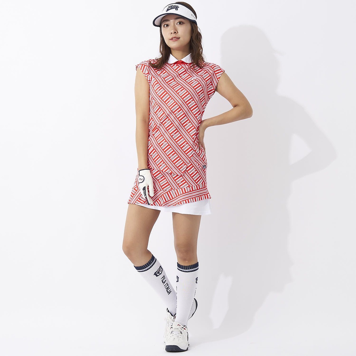 FILA GOLFハンソデ シャツ ガラ