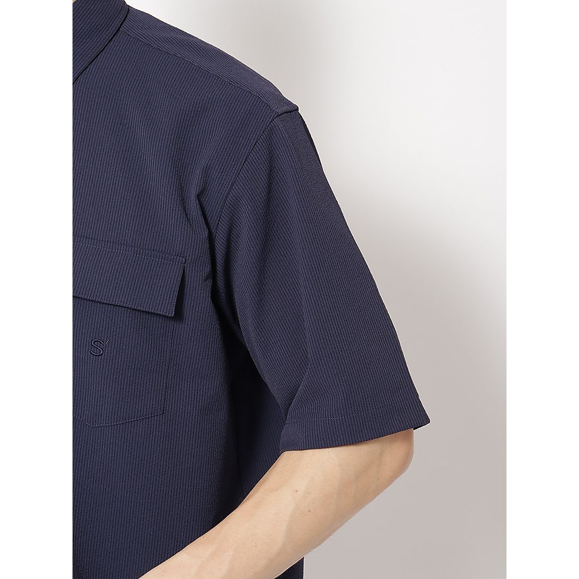 ミニサッカーストライプ 半袖シャツ MENS