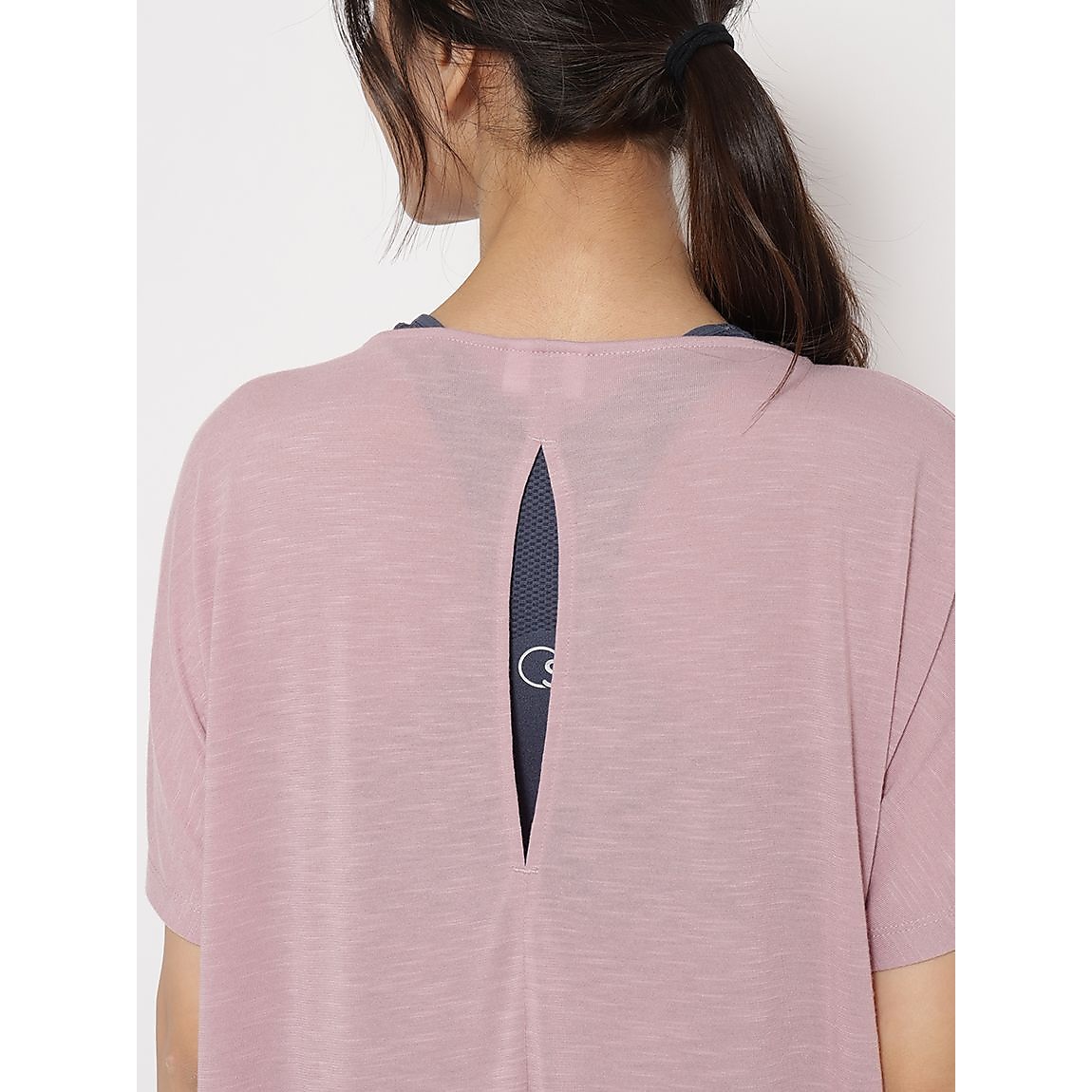 スラブ天竺 ドルマンチュニックTシャツLADIES