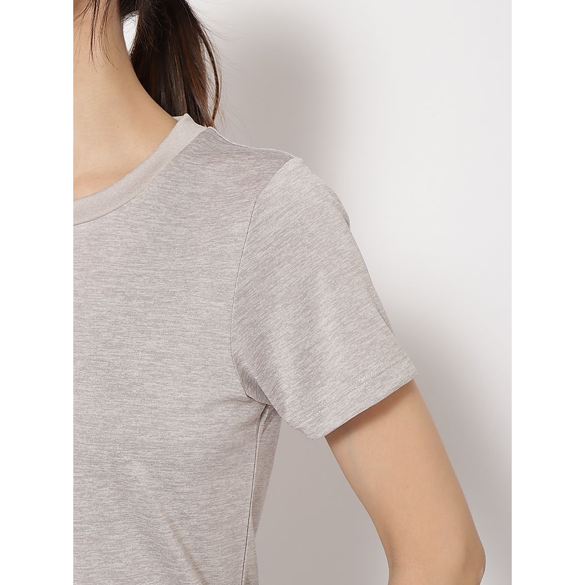 カチオン杢天竺 レギュラー半袖Tシャツ LADIES