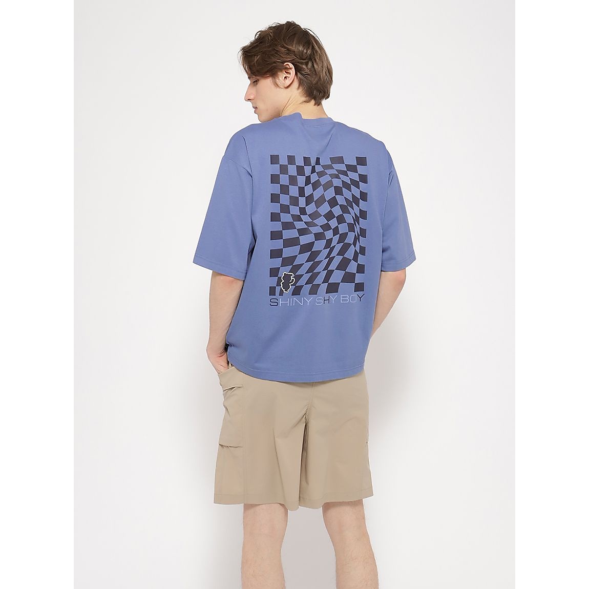 「Berry Bear」シリーズ チェッカープリントTシャツUNISEX