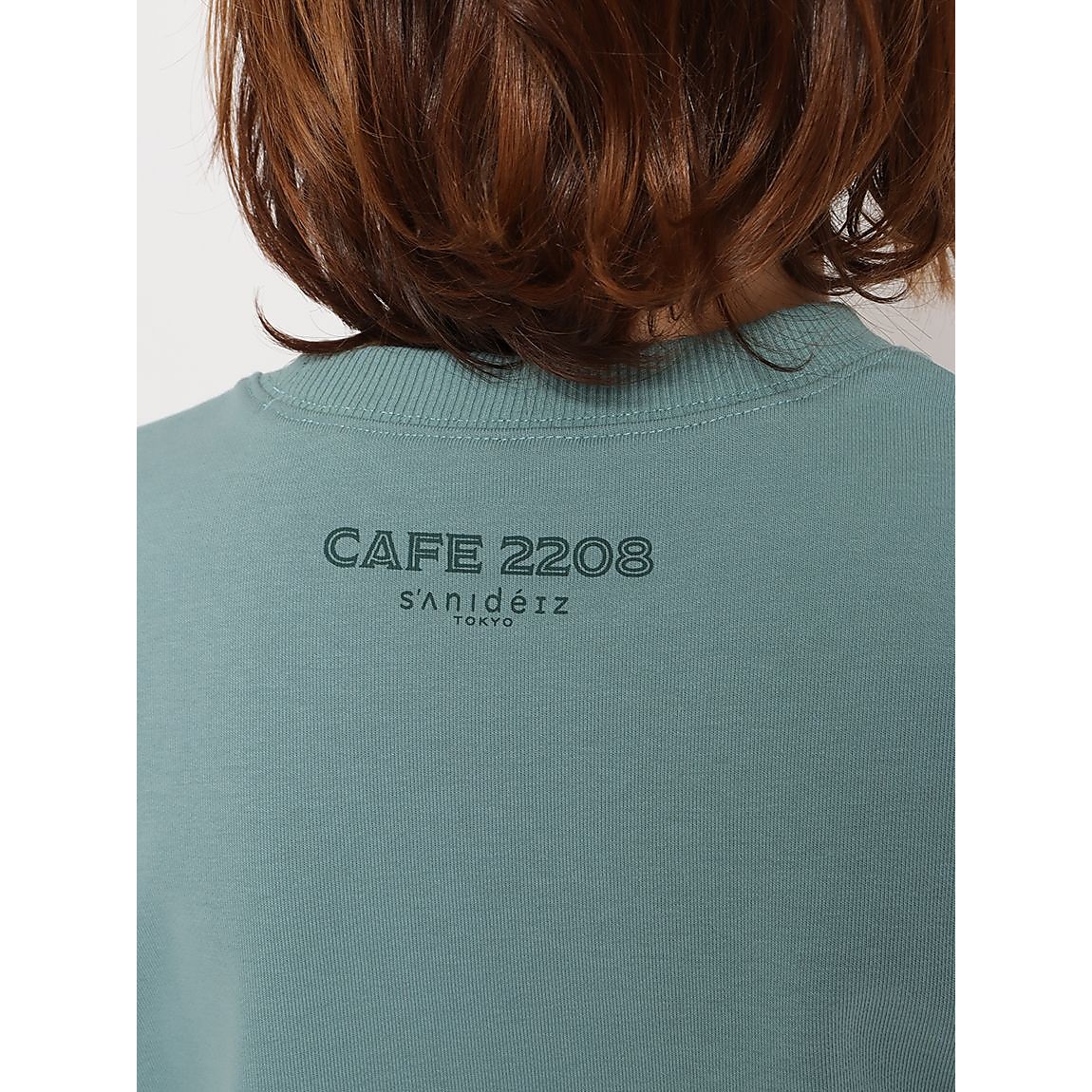 CVC裏毛スウェット クルーネック半袖ロゴJUNIOR