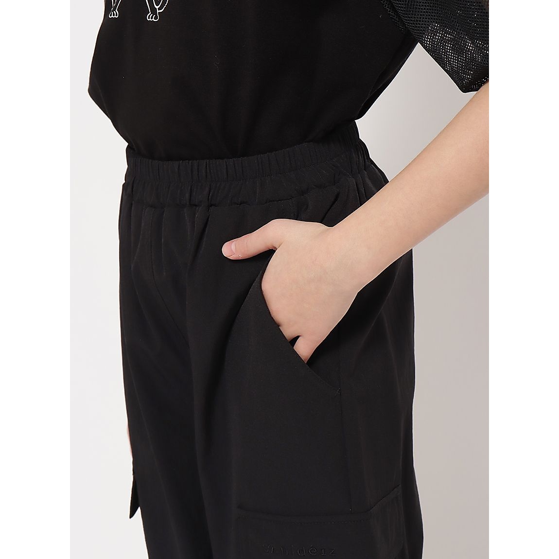 ナイロンストレッチ クロップトカーゴパンツJUNIOR