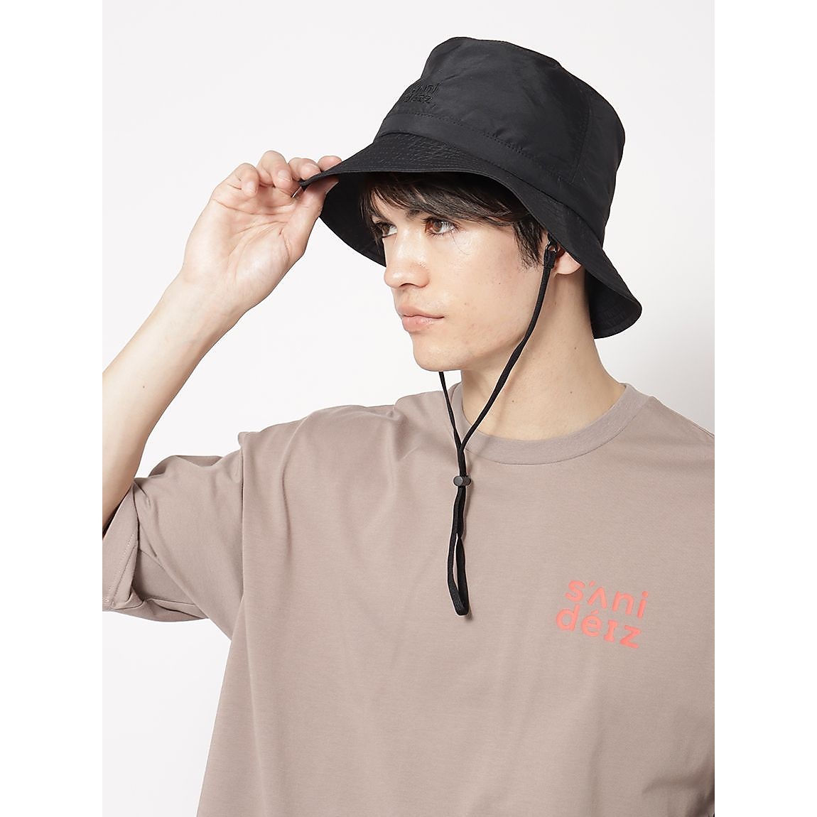 ナイロンポリエステル バケットハット