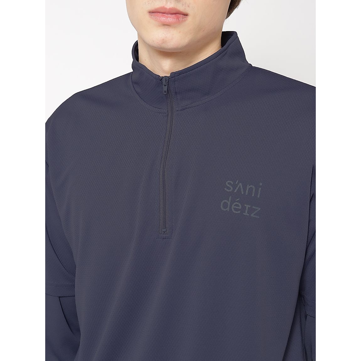 ハニカムメッシュスム-ス for GOLF ハーフジップ裾リブ＆長袖 MENS