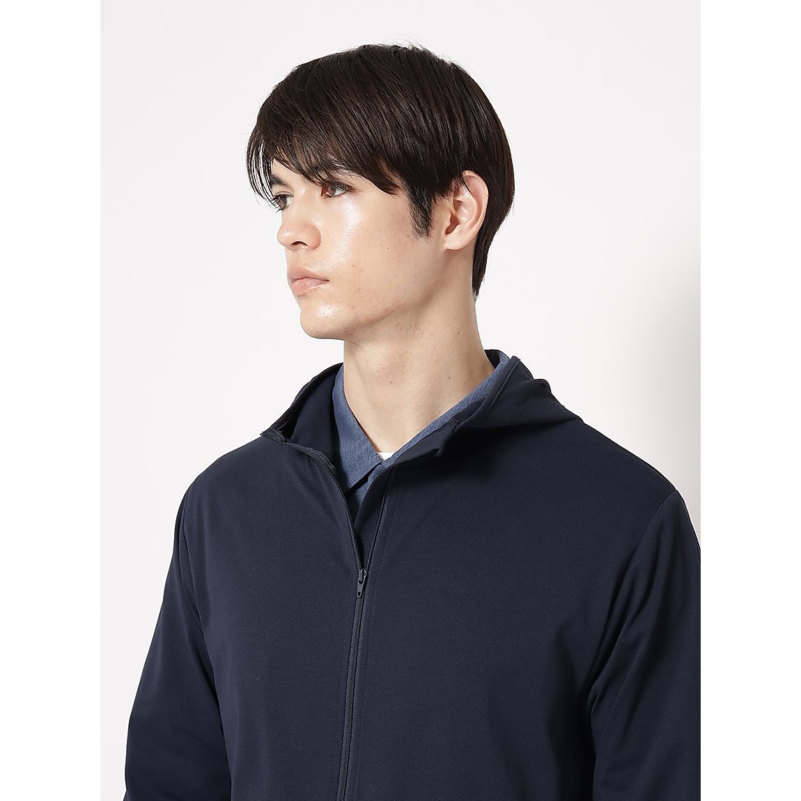 コットンタッチ天竺 for GOLF ジップフーディ MENS
