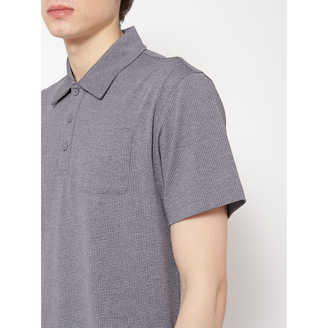 ナイロンメッシュジャージ ポロシャツ半袖 MENS