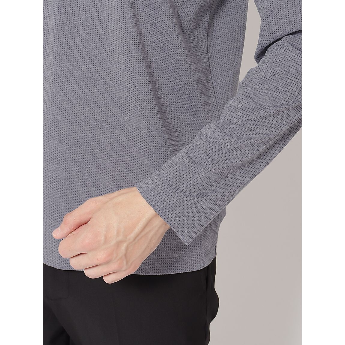 ナイロンメッシュジャージ レギュラーフィット長袖TシャツMENS