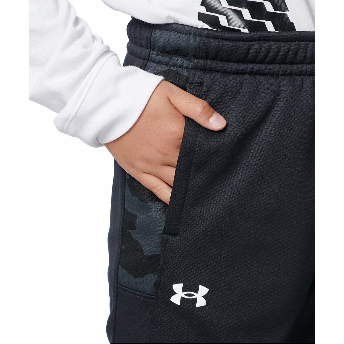 UA ARMOUR FLEECE PRINTED JOGGER PANTS