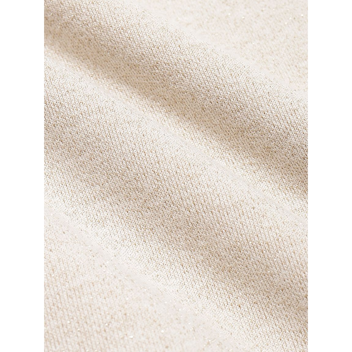 ラメ裏毛クロップドプルオーバー