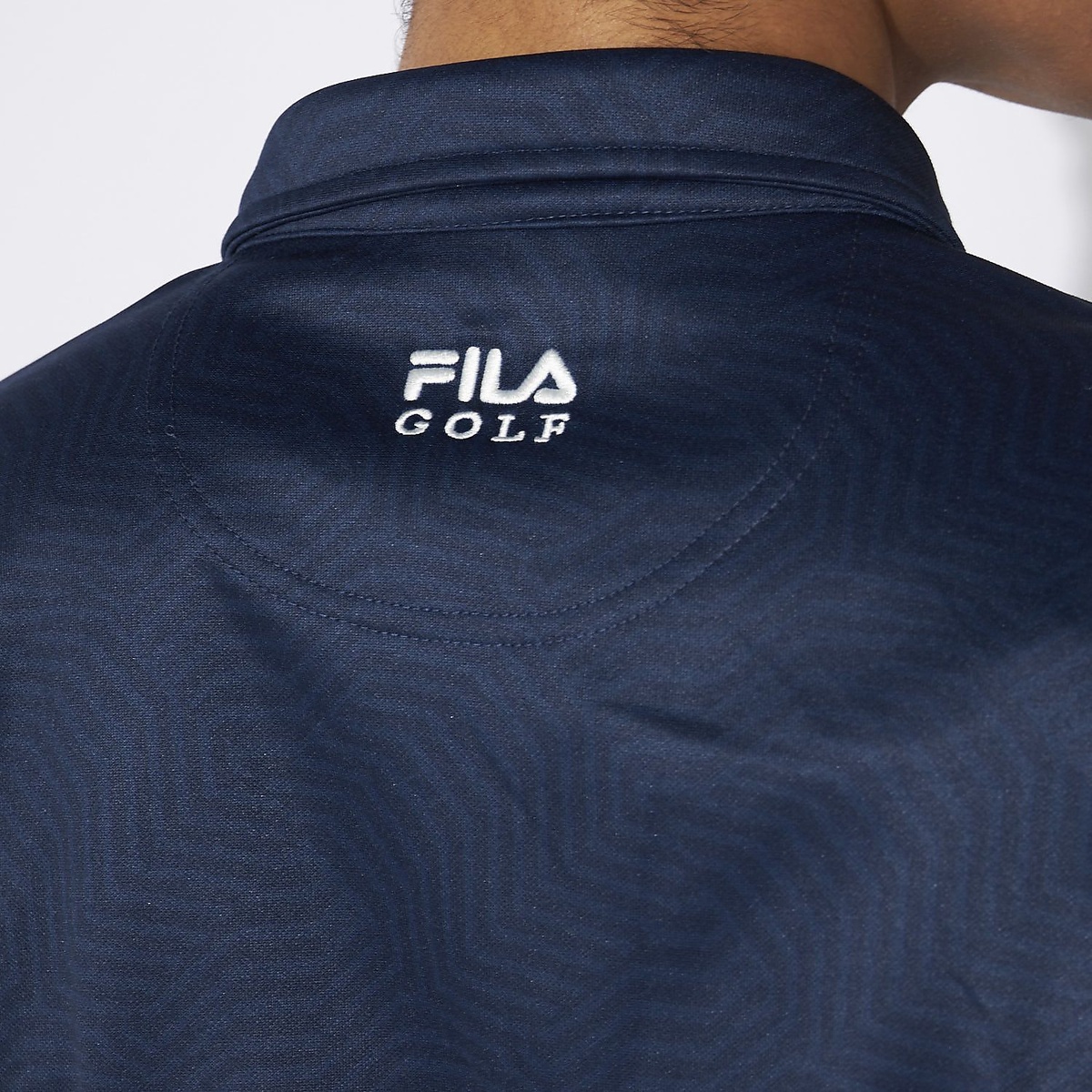 FILA GOLF プリント裏起毛長袖シャツ