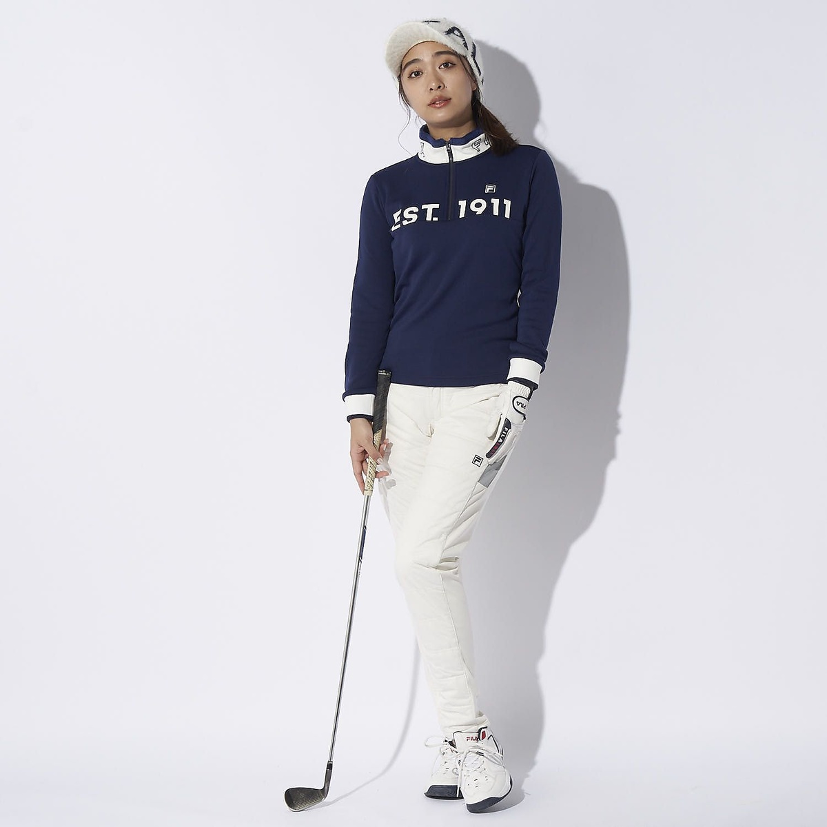 FILA GOLF 長袖ハーフジップシャツ