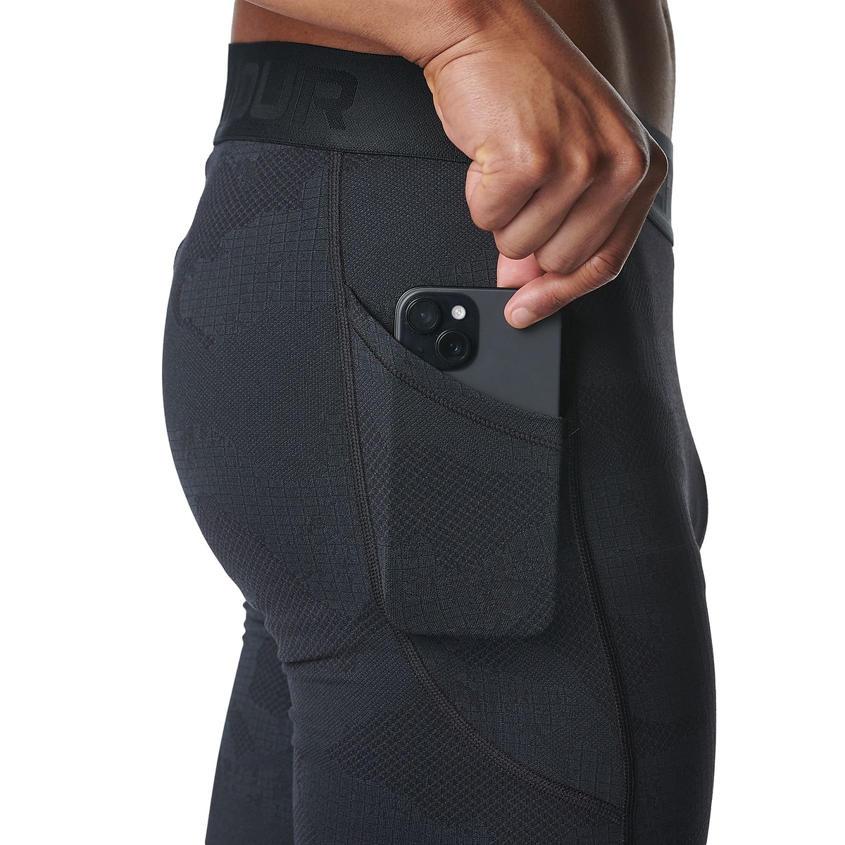 UA MOTIVATE JACQUARD LEG