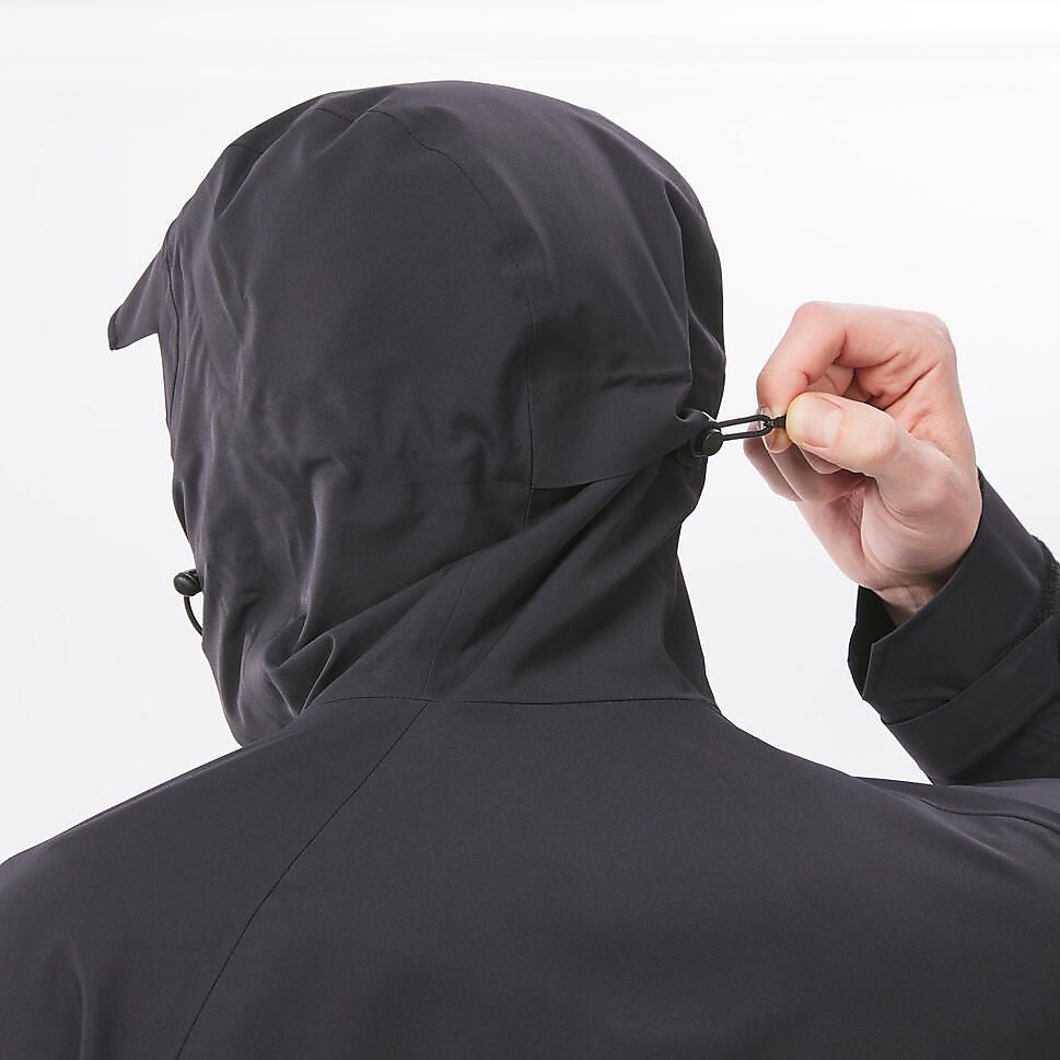 MENSトレッキング防水ジャケット BK