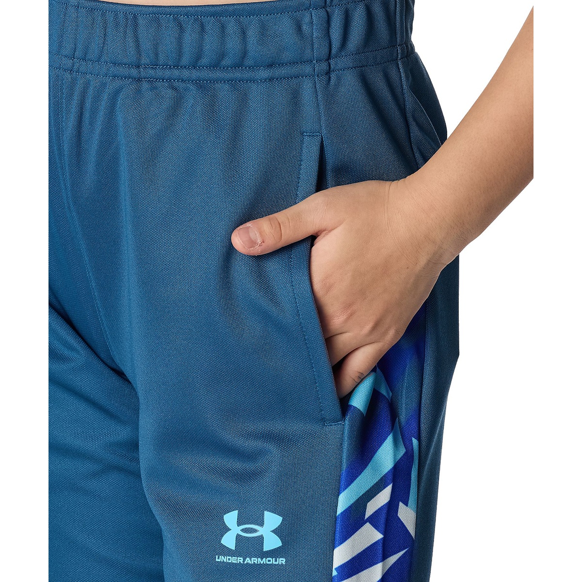 UA PRINT BLOCK TRACK PANTS