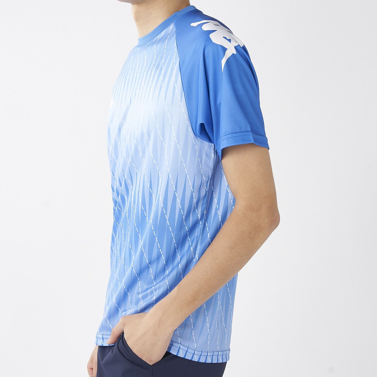 Kappa Jr 半袖シャドー柄シャツ