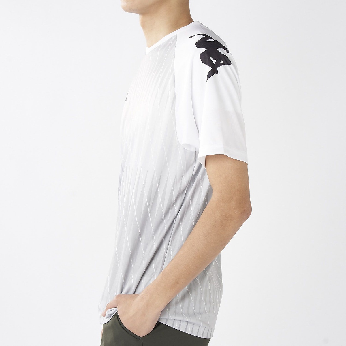 Kappa Jr 半袖シャドー柄シャツ