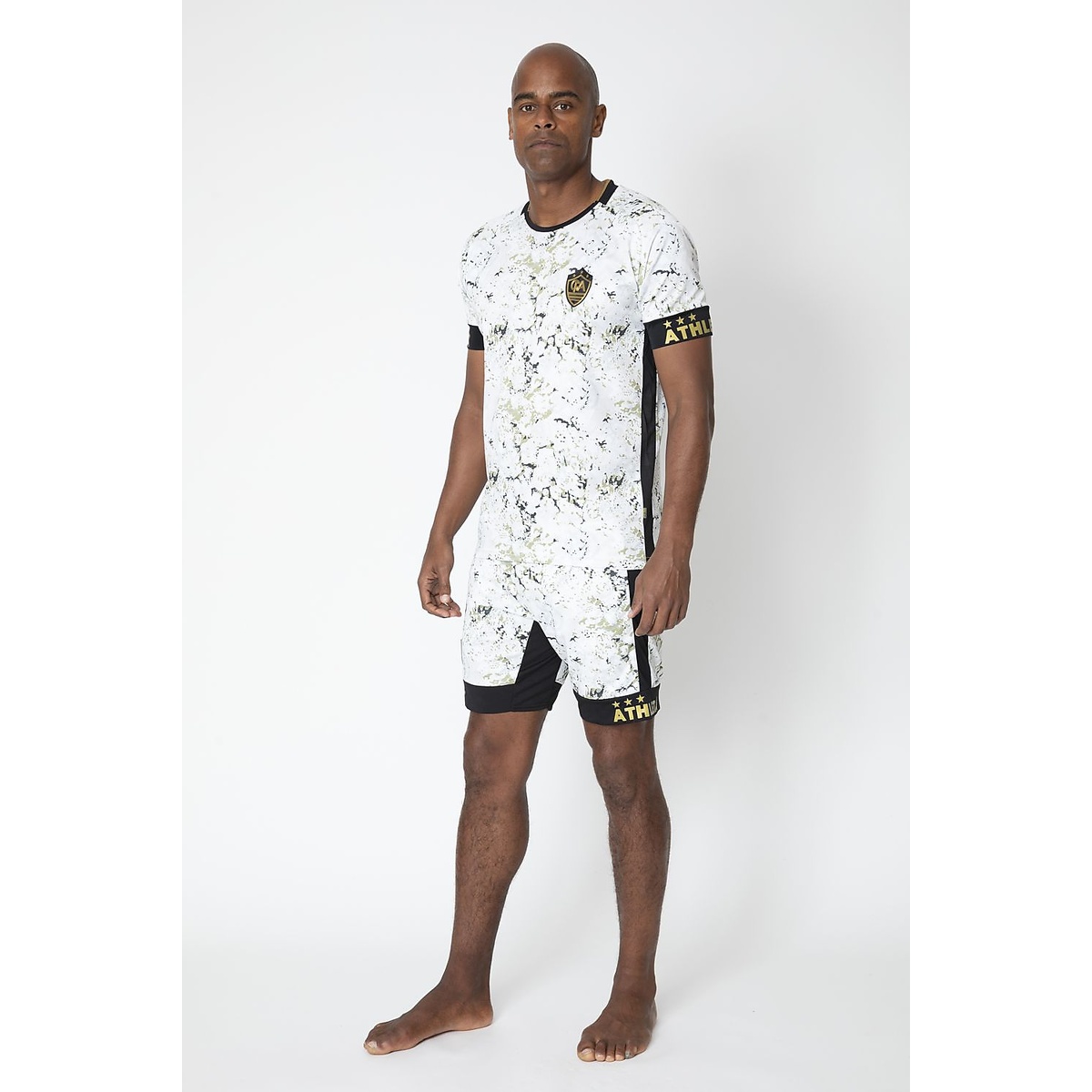 FCA グラフィックプラクティスシャツWHT MIX