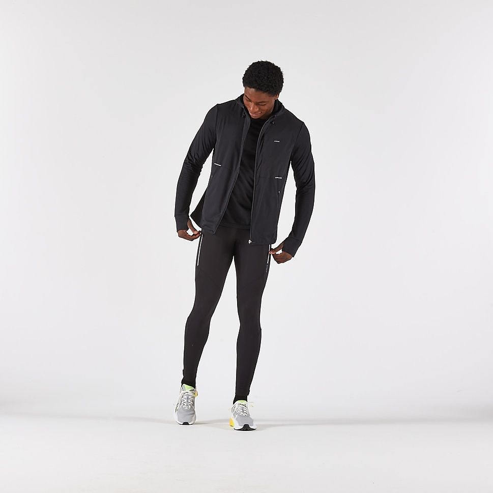 KIPRUNメンズジャケットRUN100 WARM BLK