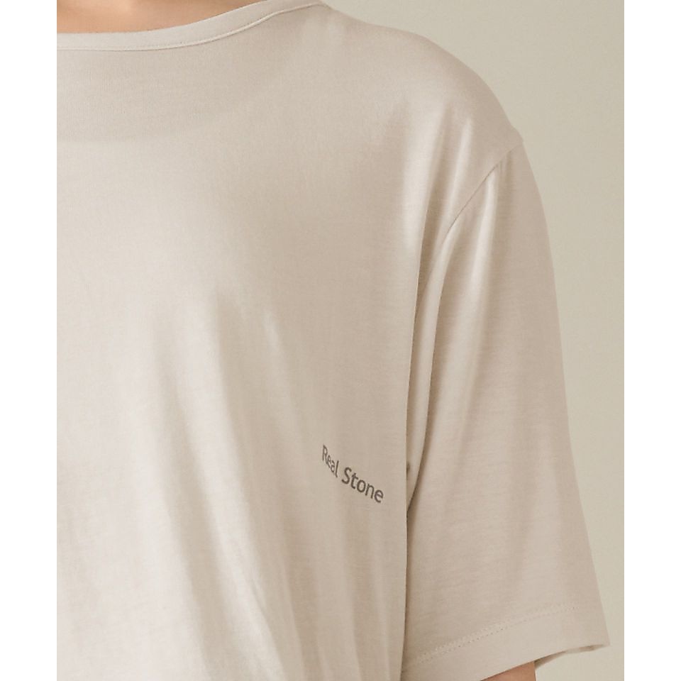 Real Stone ハーフスリーブトップ  SAND