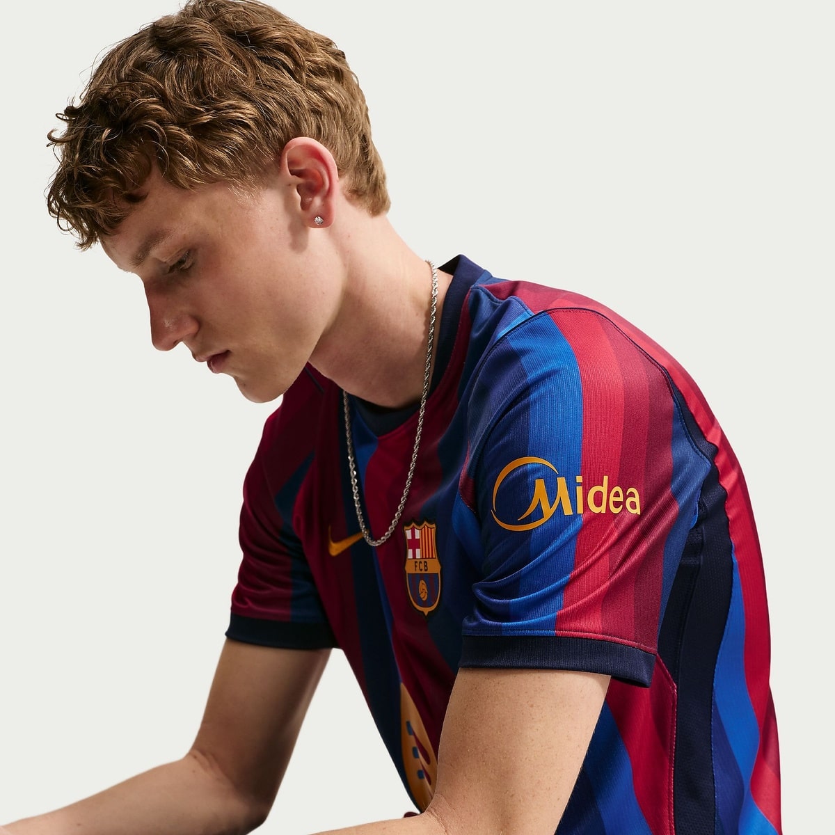 ナイキ FCB DF JSY STAD HM S/S トップ