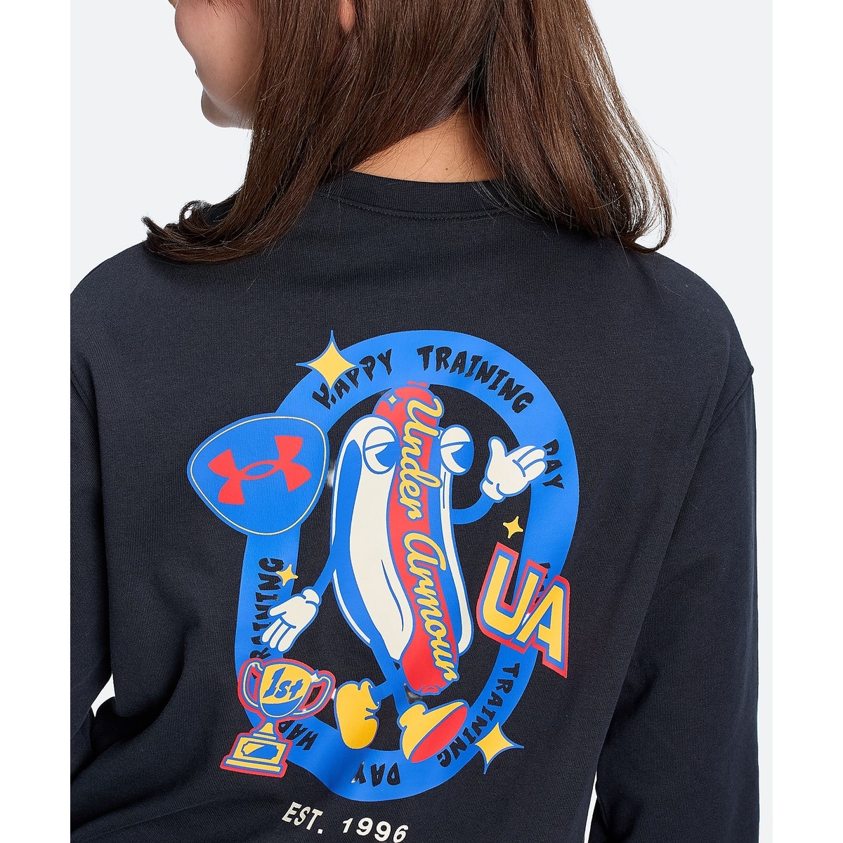 UA HEAVYWEIGHT COTTON GRAPHIC LONG SLEEVE T-SHIRT