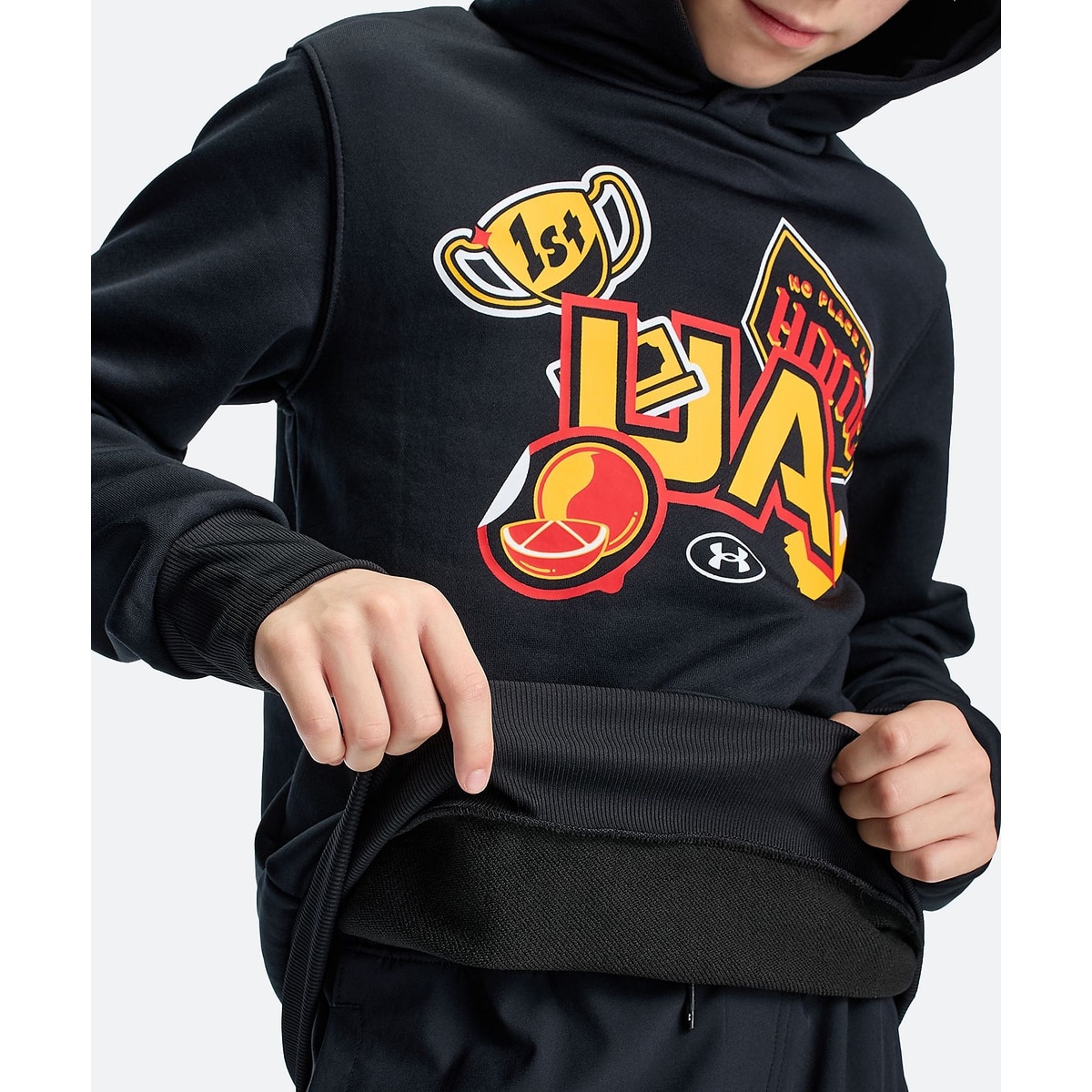 UA RIVAL LIGHTWEIGHT TERRY GRAPHIC HOODIE