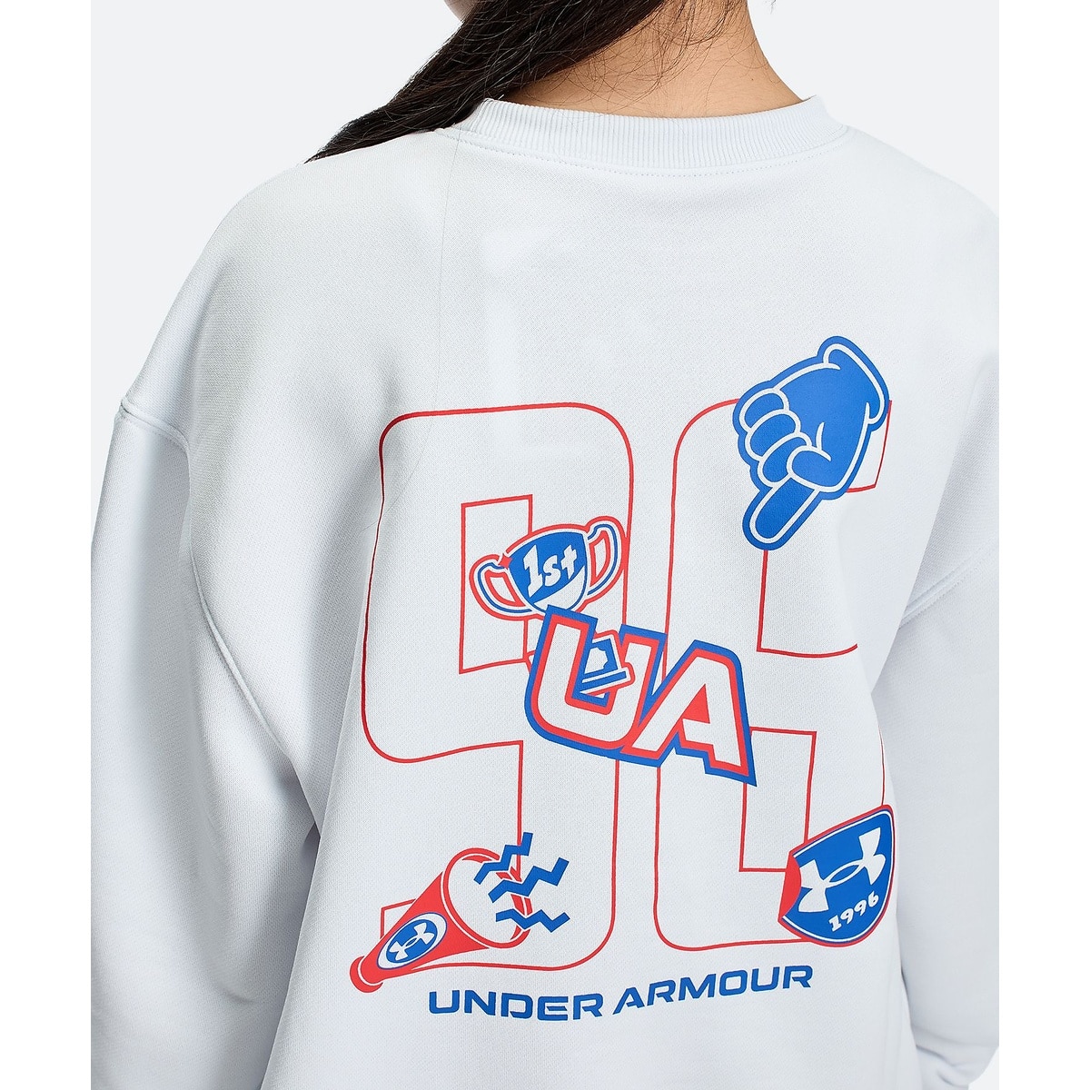 UA RIVAL LIGHTWEIGHT TERRY OVERSIZED CREW