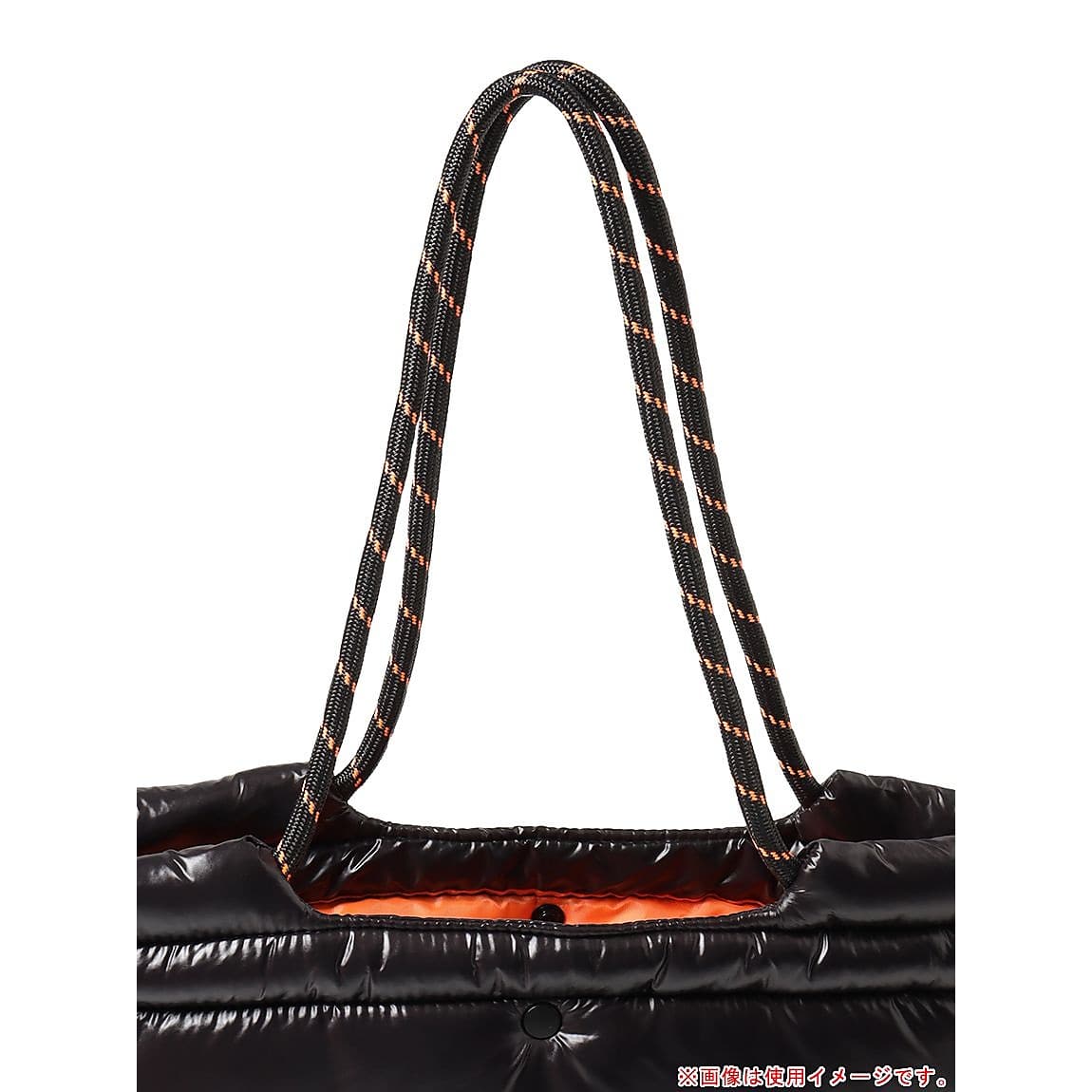 [KiU PUFFY PARACORD TOTE BAG]BK