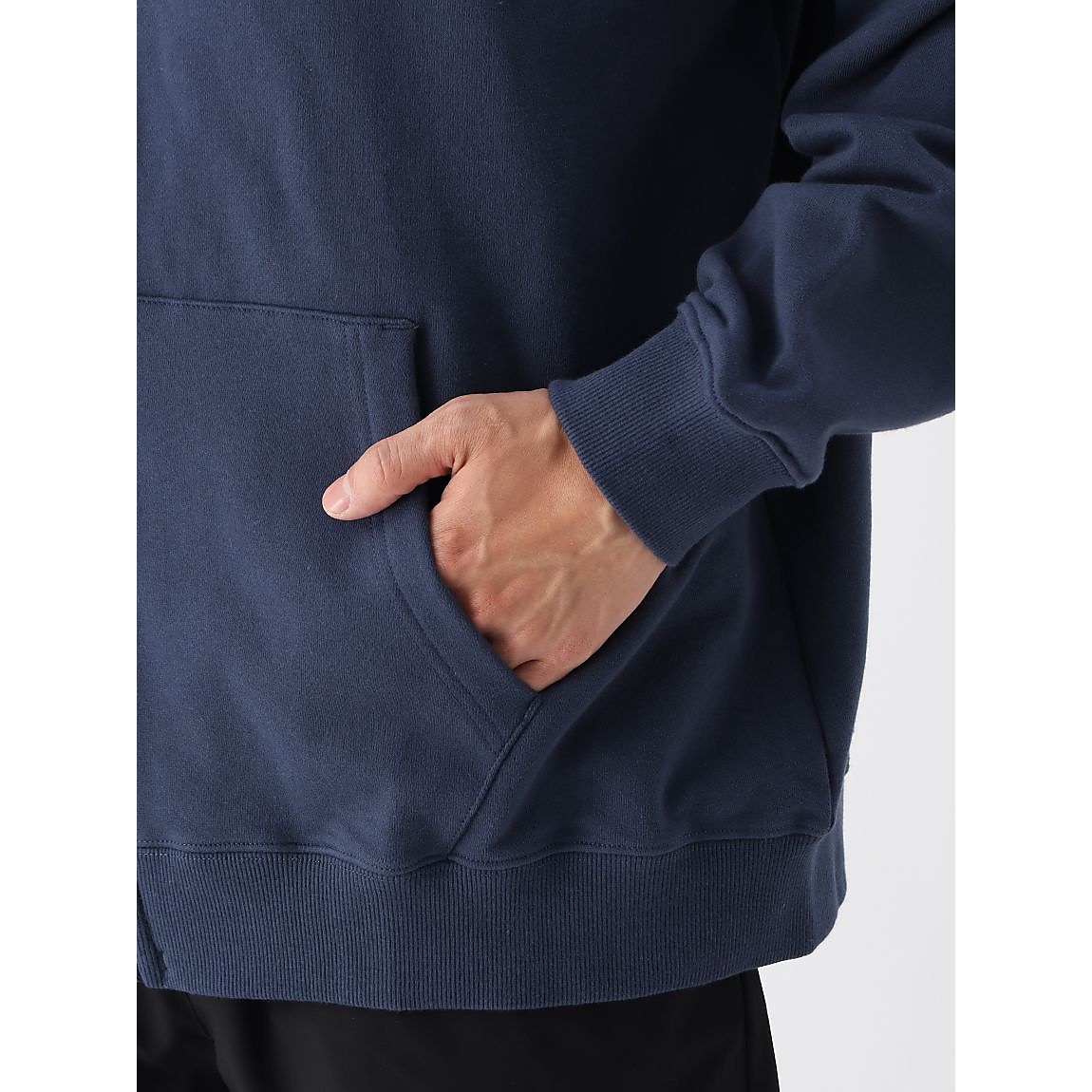 SP LOGO ZIP UP HOODIE XL NAVY