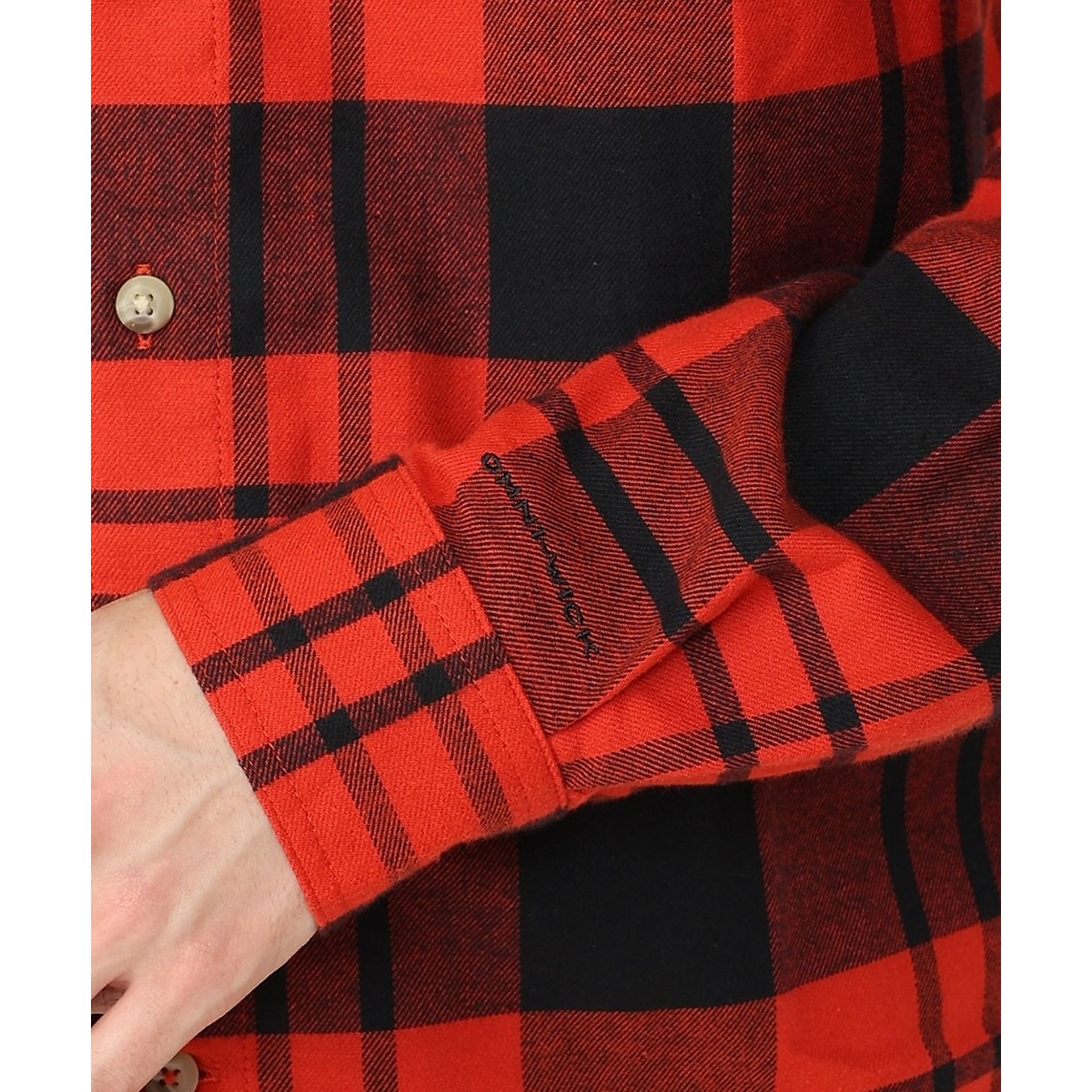 フレアガンストレッチフランネルシャツ