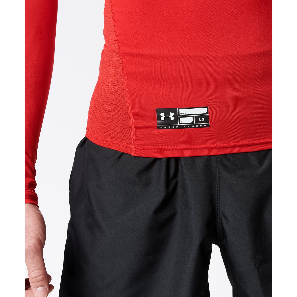 UA HEATGEAR ARMOUR COMPRESSION LONG SLEEVE CREW NECK SHIRT