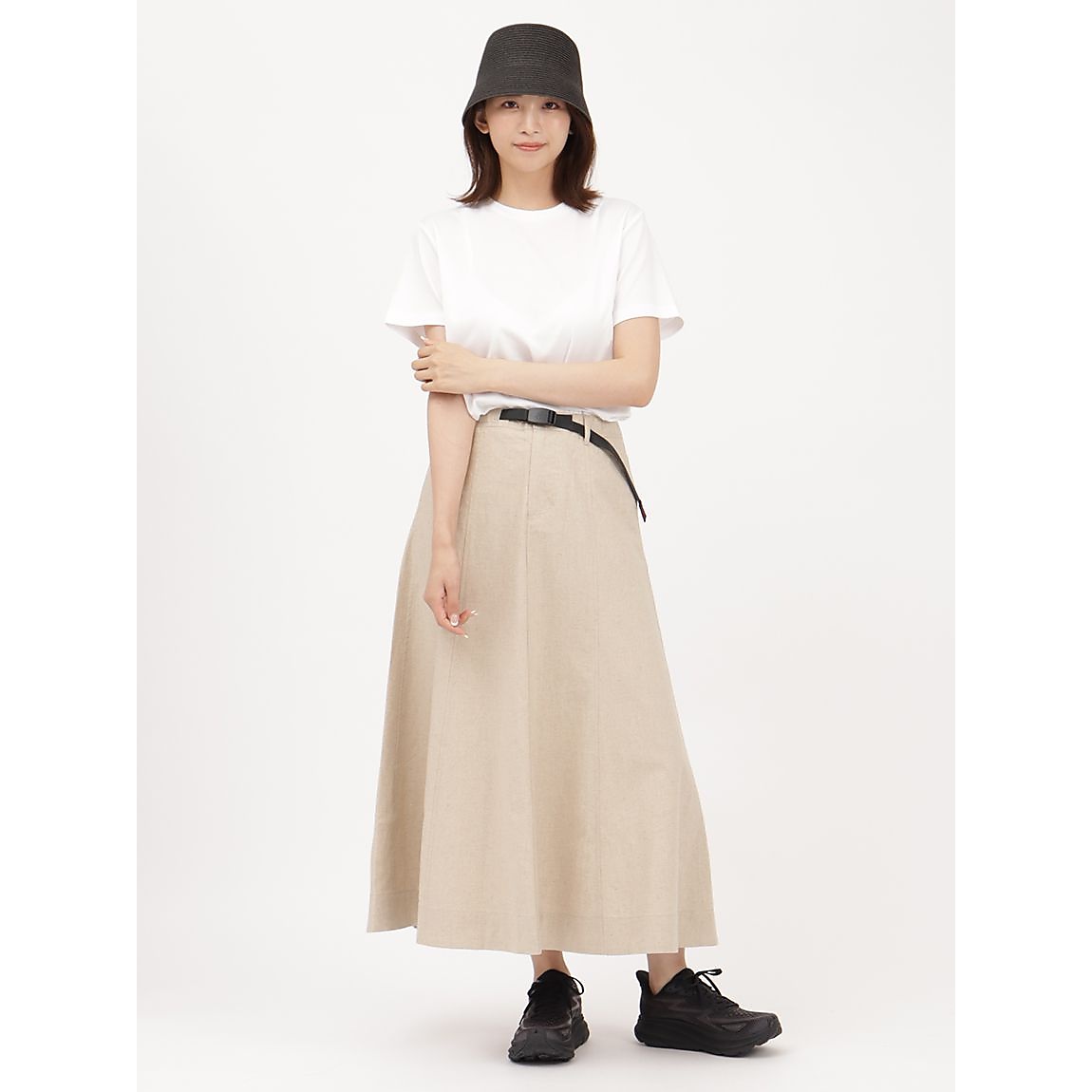 LINEN FOLSOM SKIRT