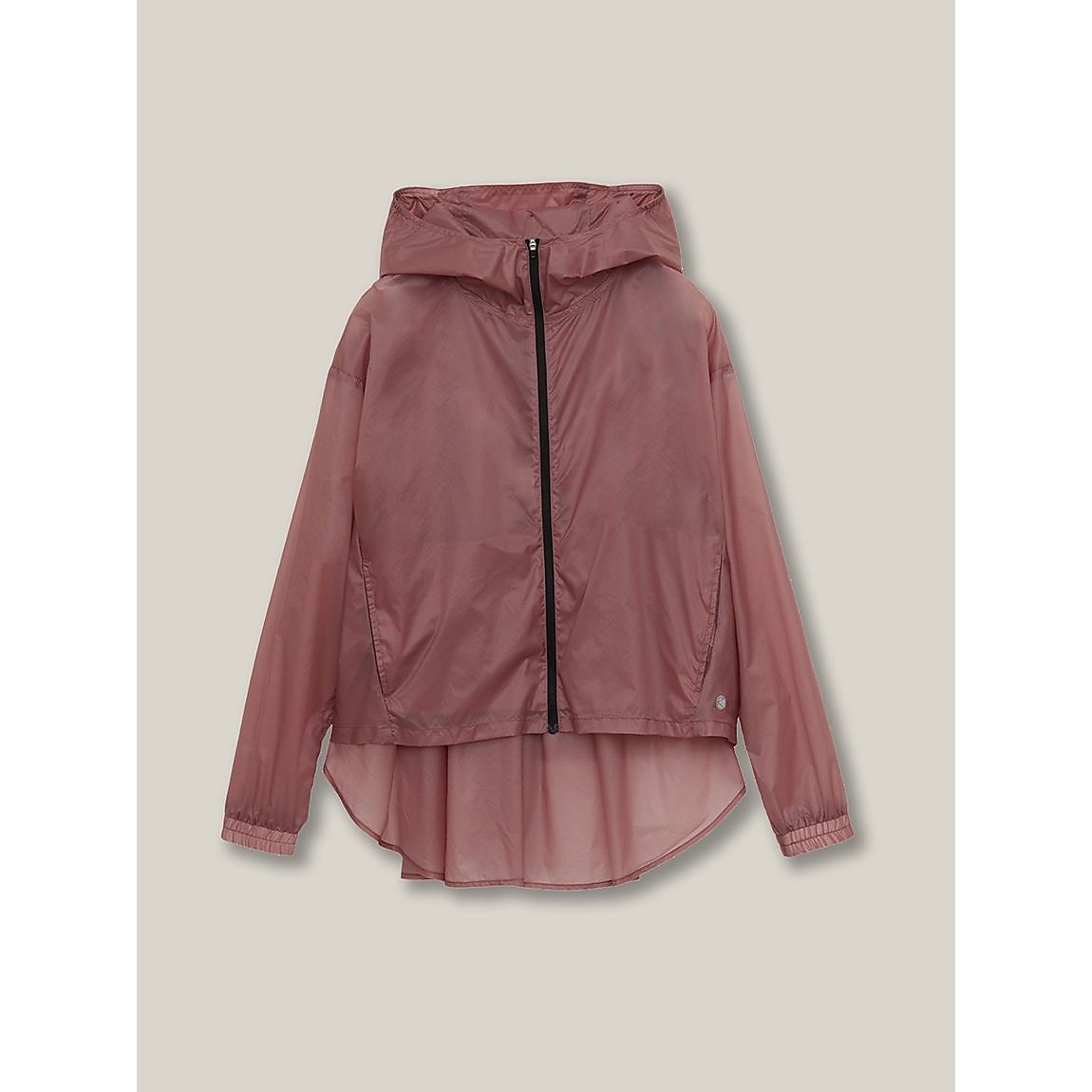 ナイロンリップ フルジップフーディフレア LADIES