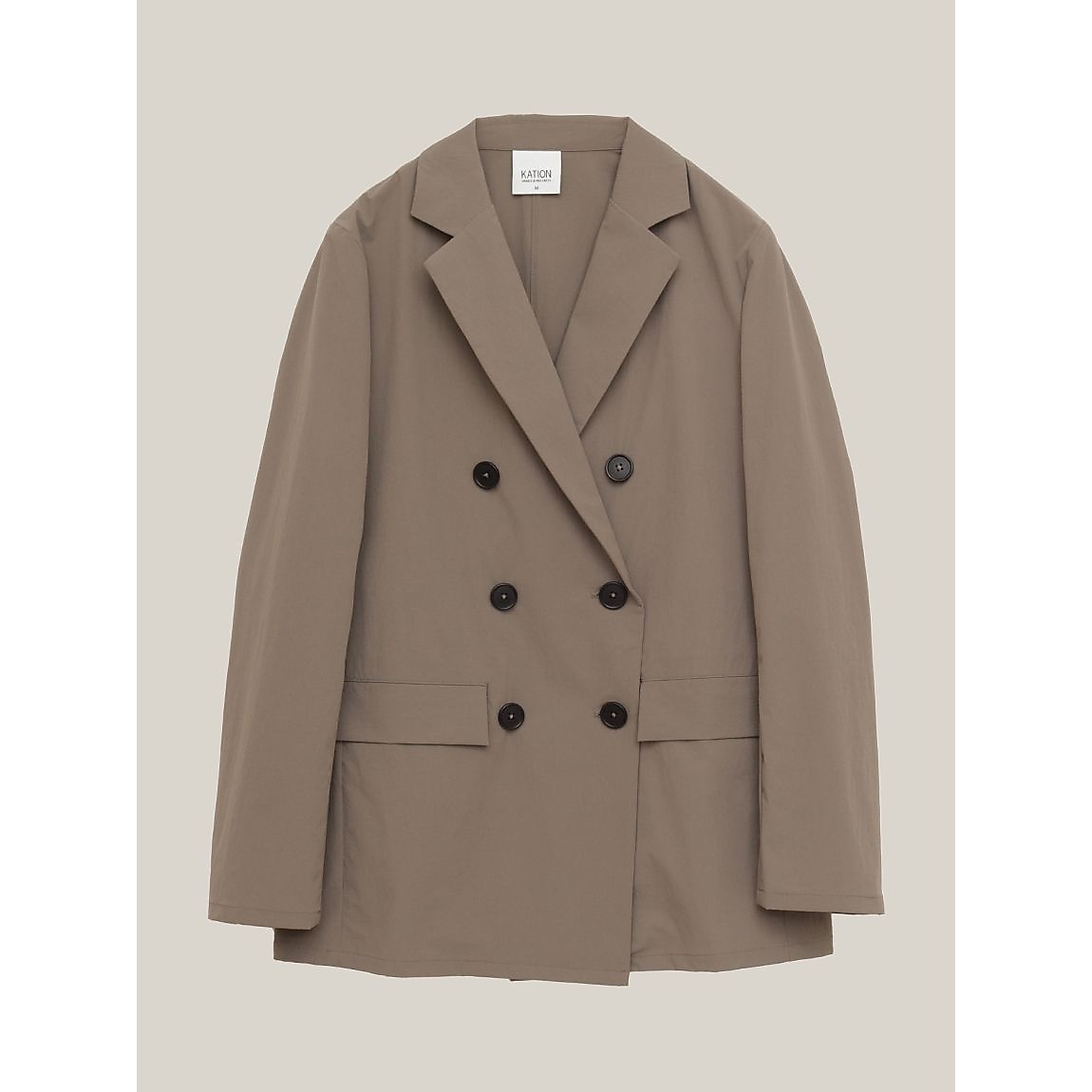 リサイクルナイロン ダブルブレストジャケット LADIES