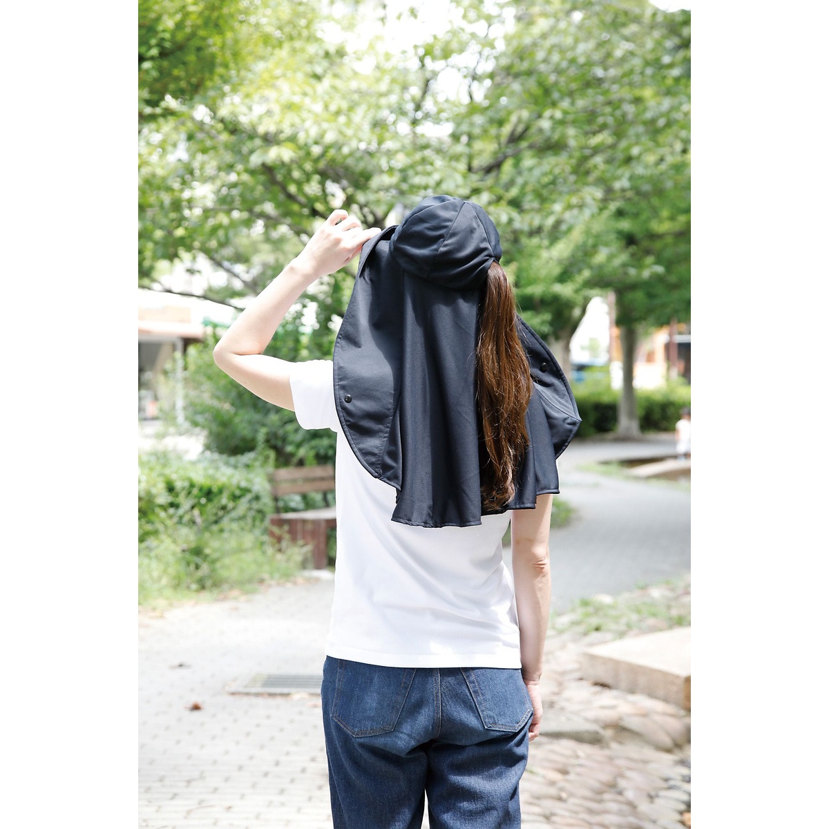 シャイン　UVプロテクトフレアハット