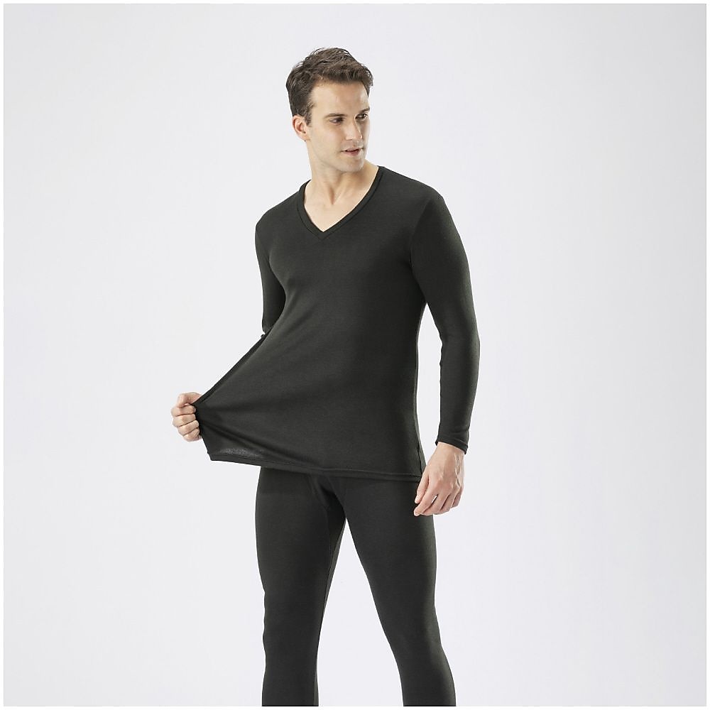 ブレスサーモアンダー　中厚デイリーVネック