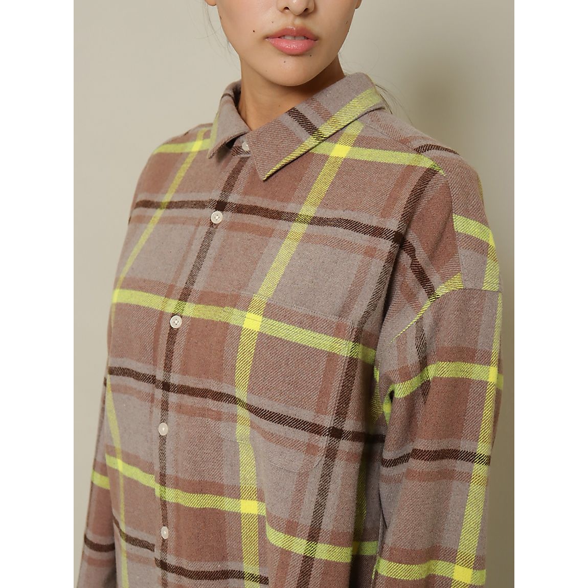 ビッグチェック オーバーサイズシャツ