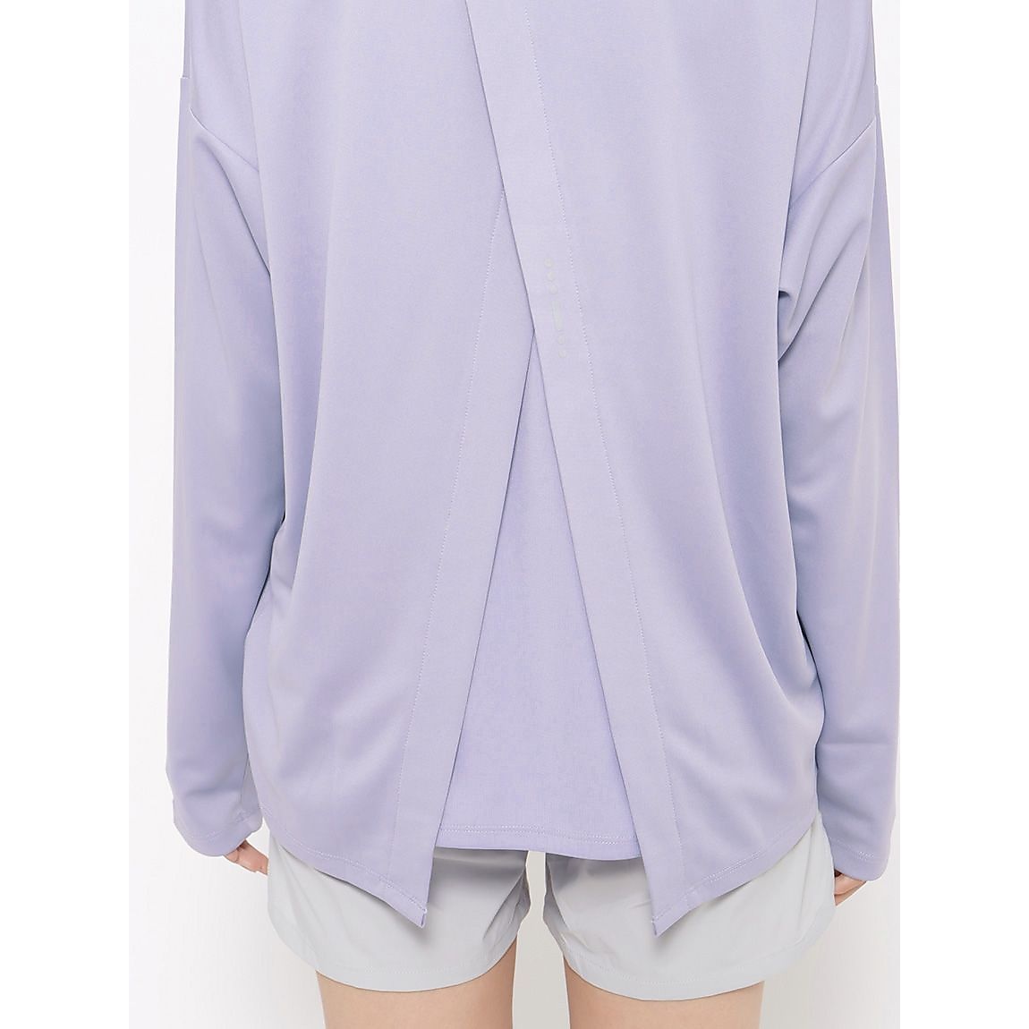 for RUN テックカノコ バックスリット長袖Tシャツ LADIES