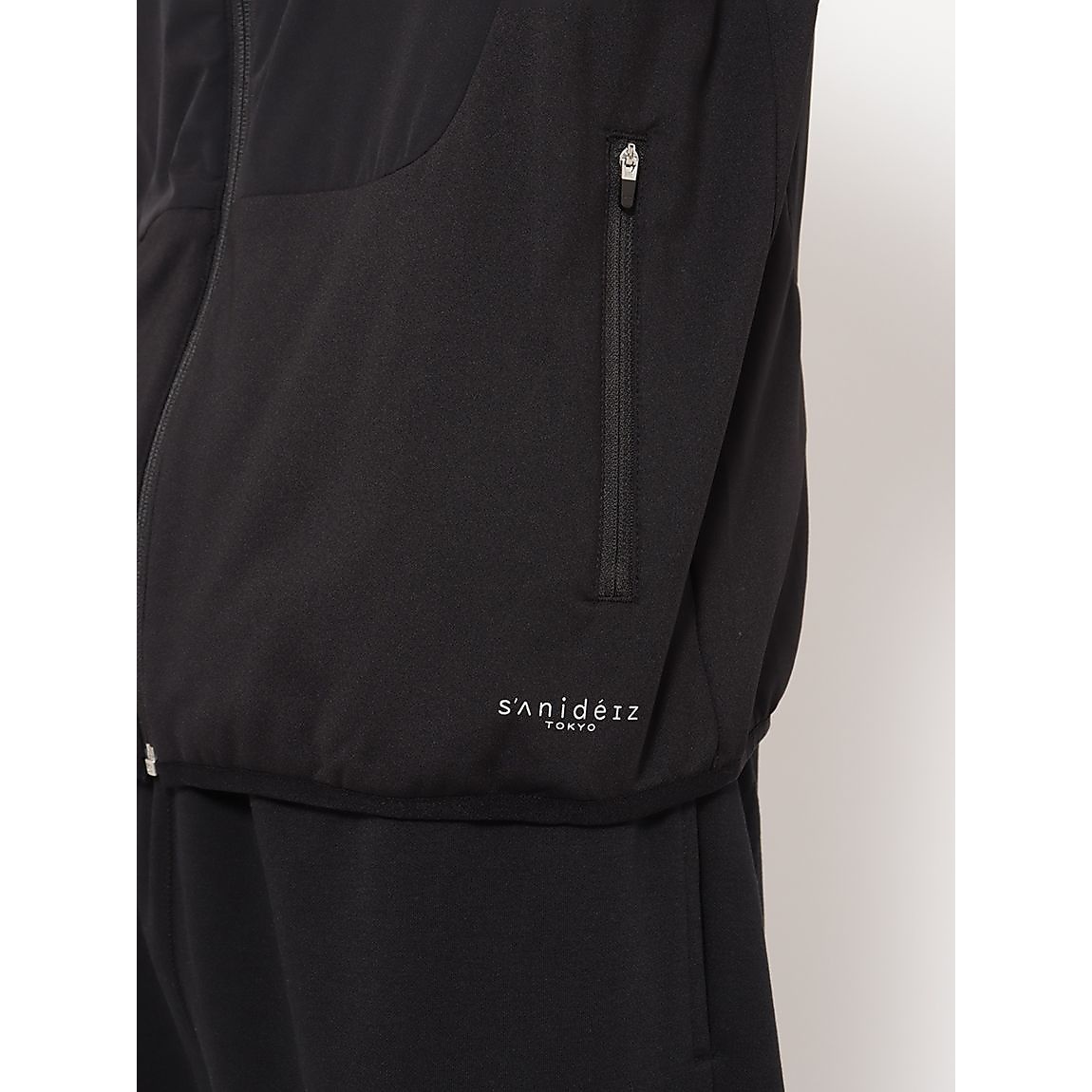 HYBRID 中綿/ジャージ スタンドカラーベスト MENS