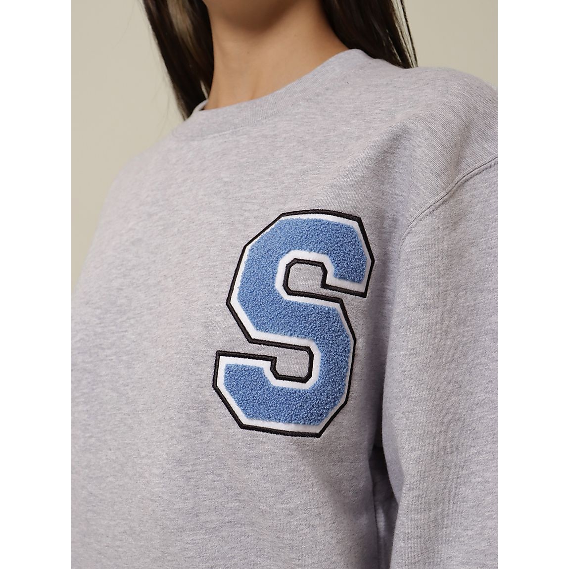 ワッペンスウェット クルーネック