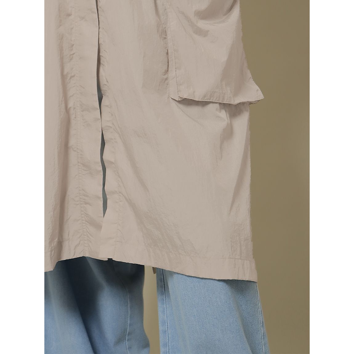 ストーンナイロン ロングコート