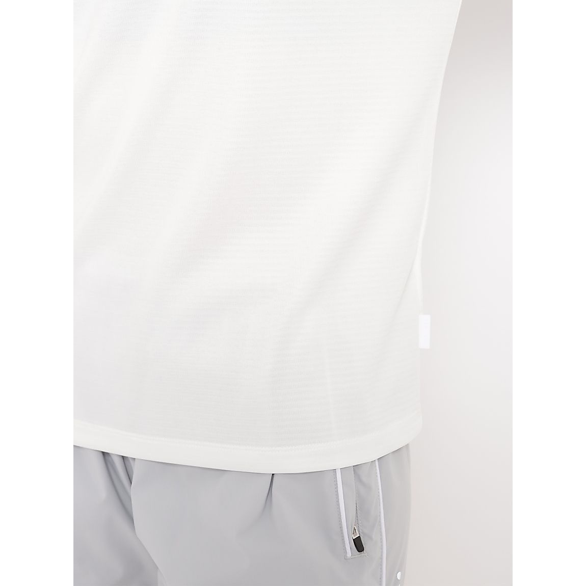 ハニカムドライスムース ハーフジップ長袖TシャツLADIES