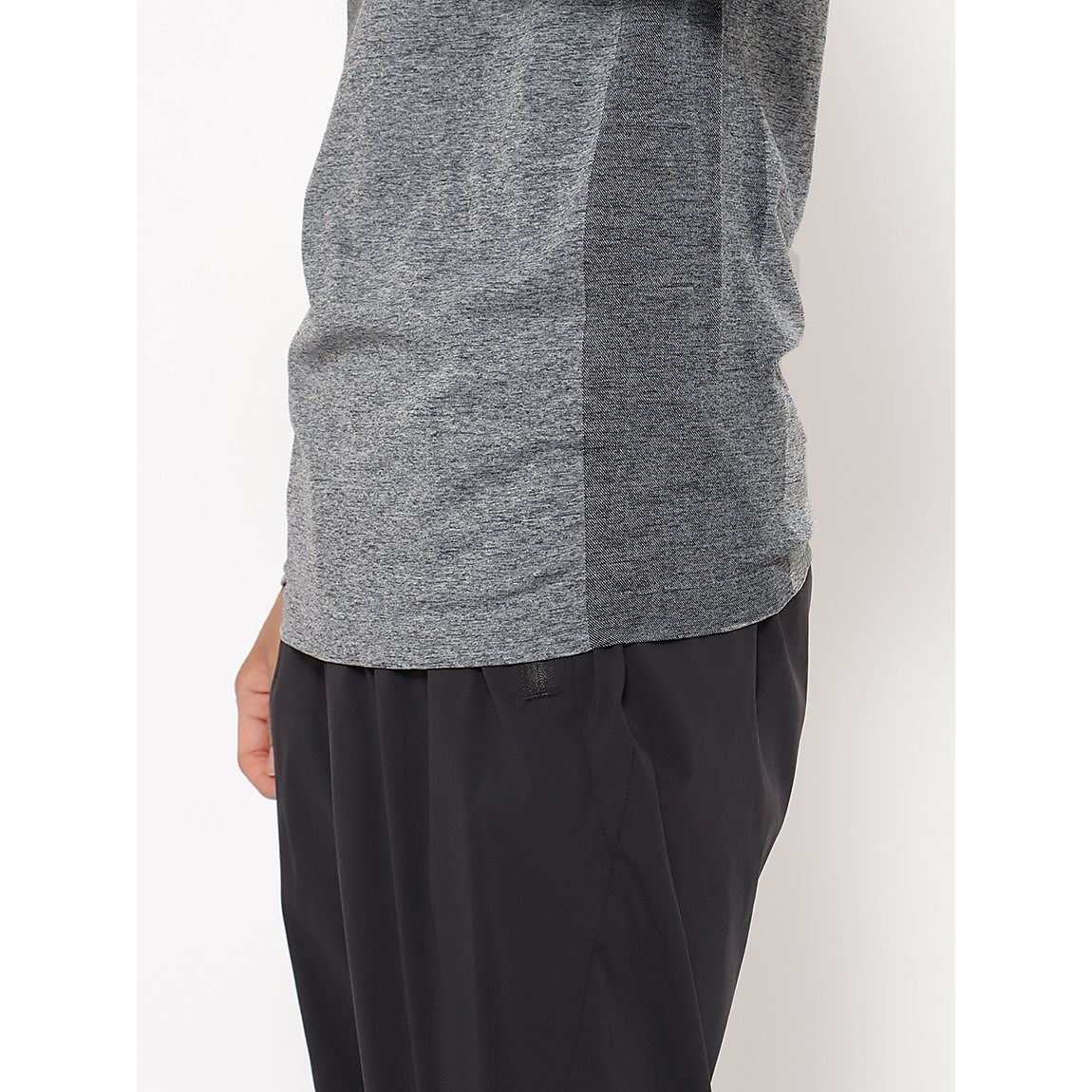 杢成型 クルーネック長袖Tシャツ MENS